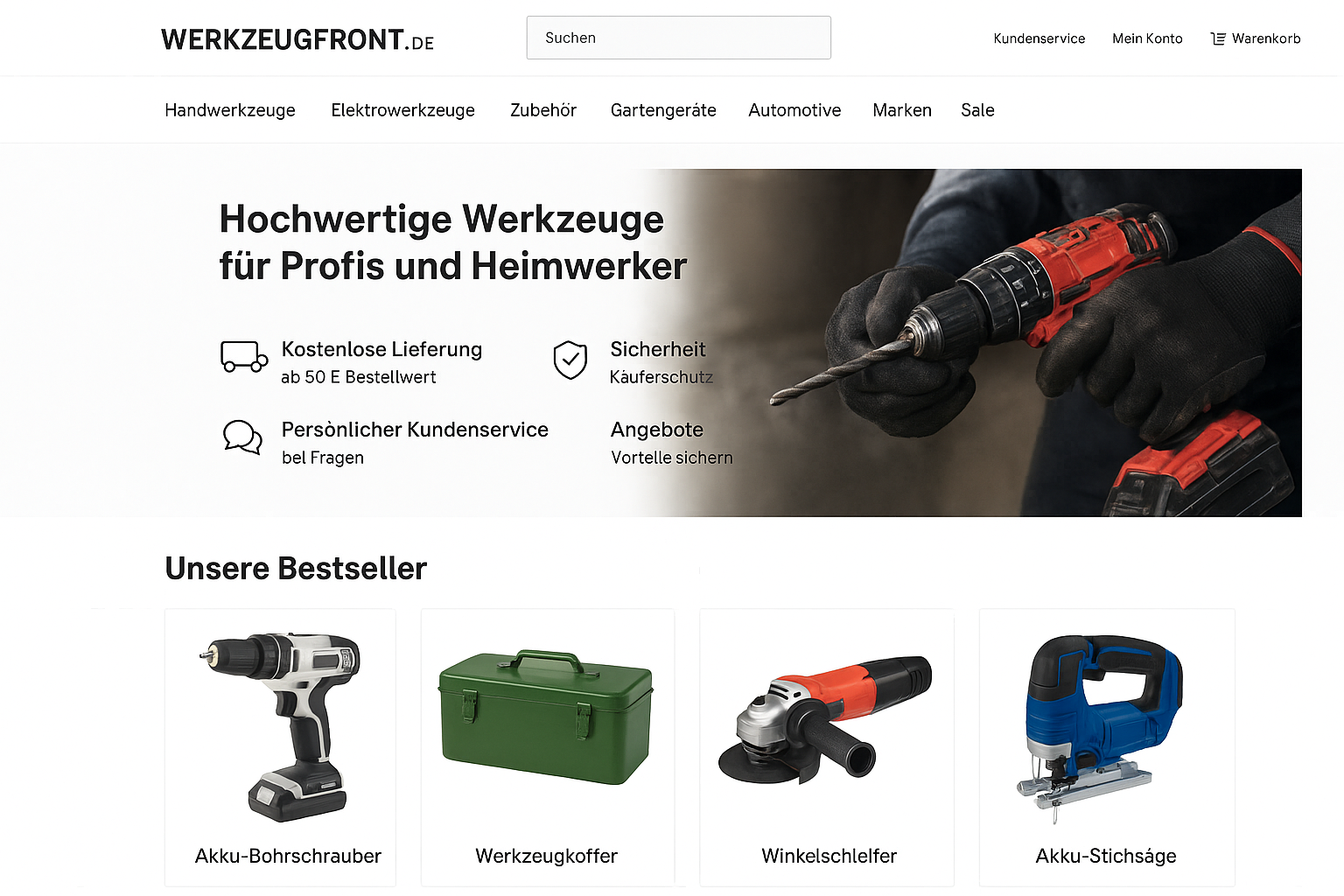 Werkzeugfront Screenshot